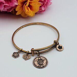 Lauren G. Adams LOLO Turtle Bangle Bracelet Rose Gold Over Brass 8 in Expandable